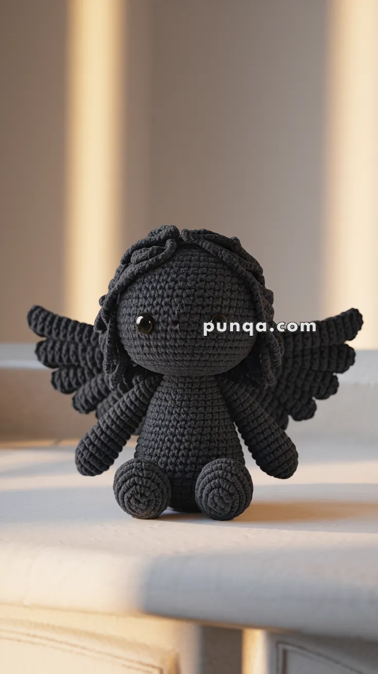 Amigurumi Black Angel – FREE Crochet Pattern