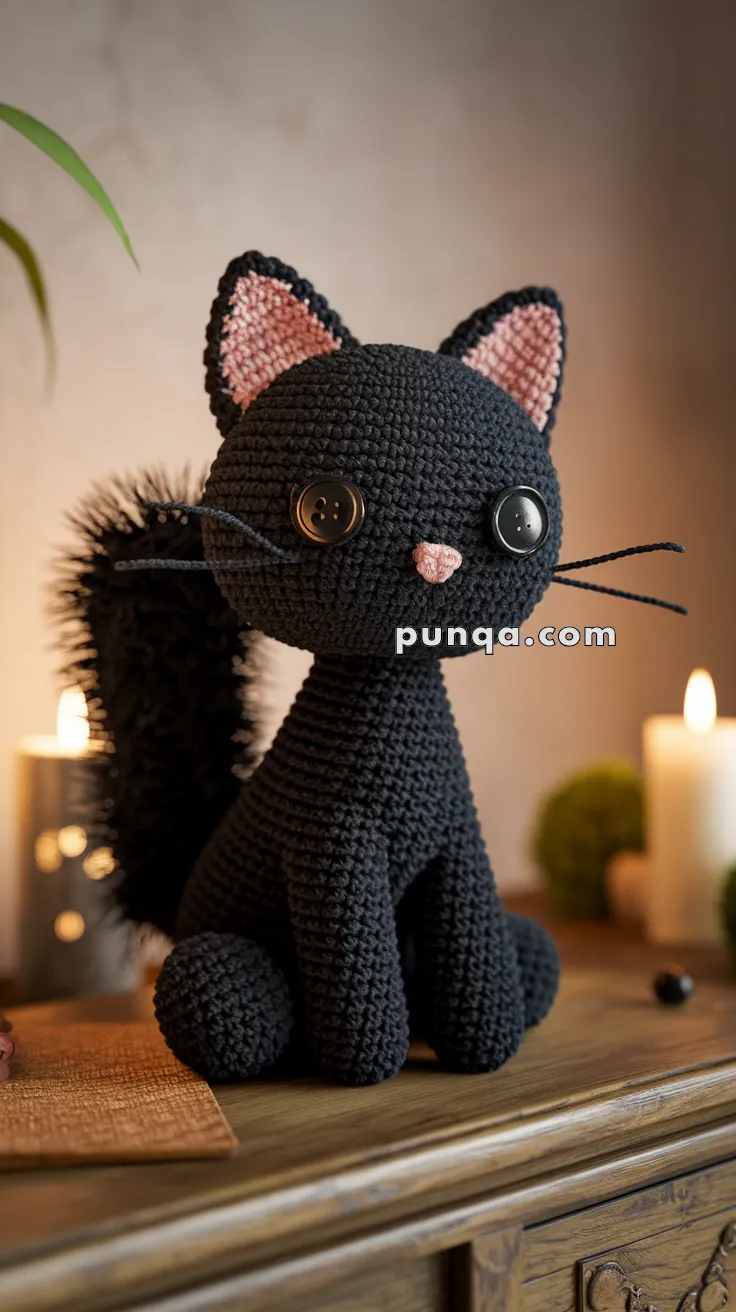Amigurumi Black Cat – FREE Crochet Pattern