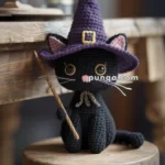 Amigurumi Black Cat Witch – FREE Crochet Pattern