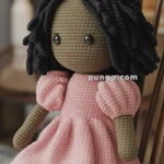 Amigurumi Black Doll With Curly Hair – FREE Crochet Pattern