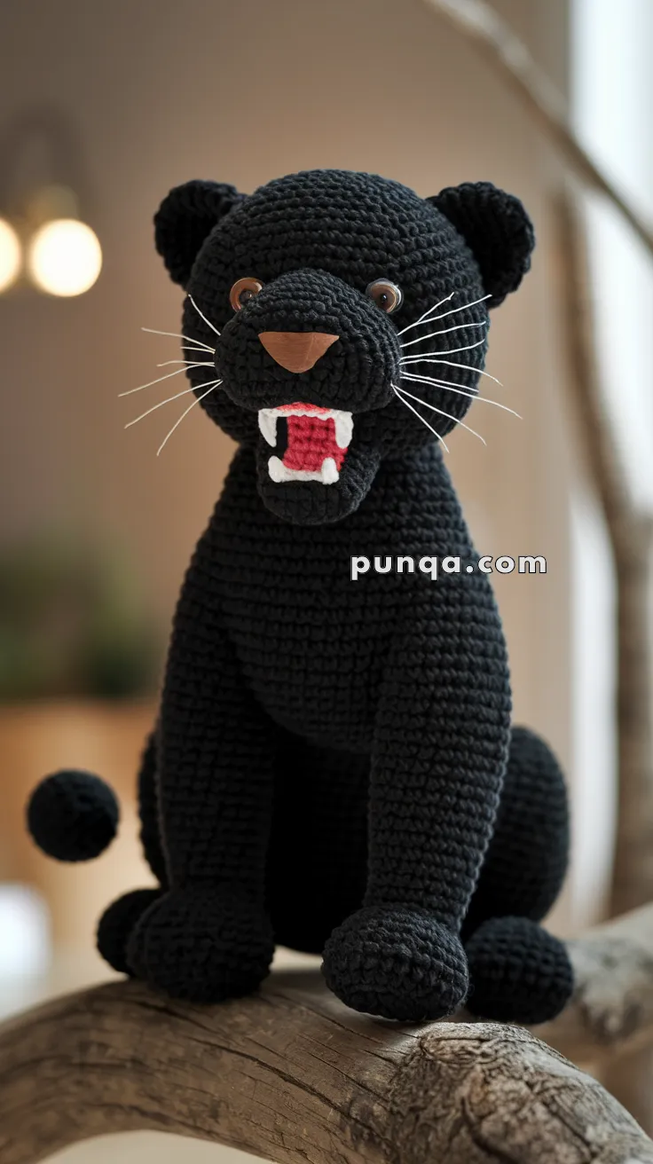 Amigurumi Black Panther – FREE Crochet Pattern