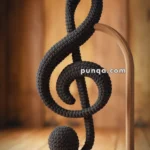 Amigurumi Black Treble Clef – FREE Crochet Pattern