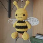 Amigurumi Bumblebee Keychain – FREE Crochet Pattern