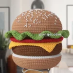 Amigurumi Burger Fridge Magnet – FREE Crochet Pattern