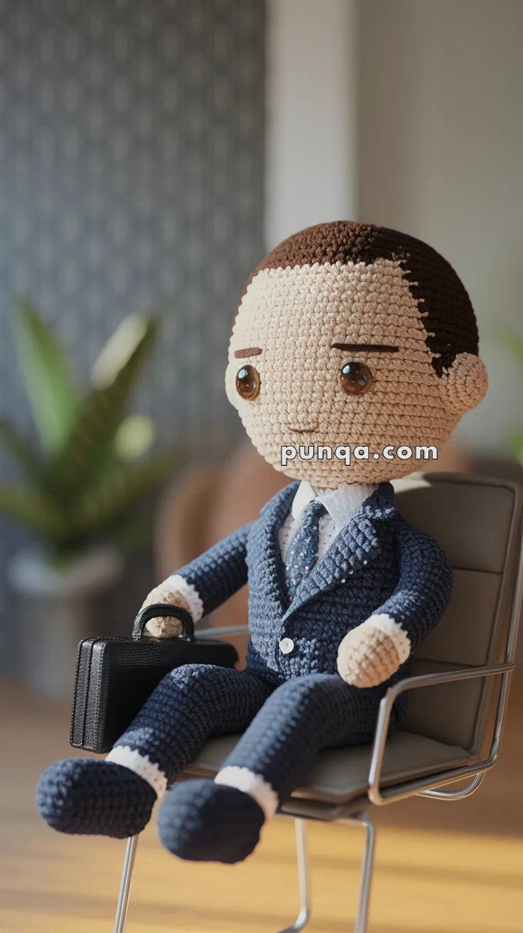 Amigurumi Businessman Doll – FREE Crochet Pattern