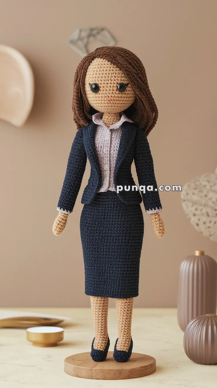 Amigurumi Businesswoman Doll – FREE Crochet Pattern