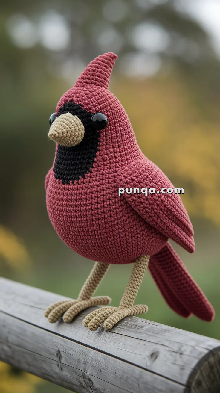 Amigurumi Cardinal Bird – FREE Crochet Pattern