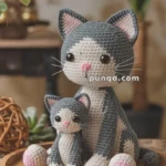 Amigurumi Cat With Kitten – FREE Crochet Pattern