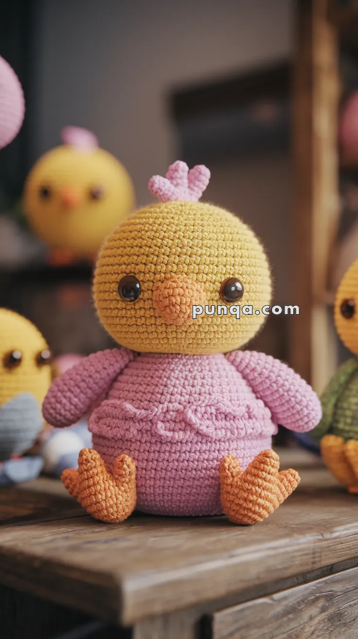 Realistic crochet image for Amigurumi Chick - FREE Crochet Pattern