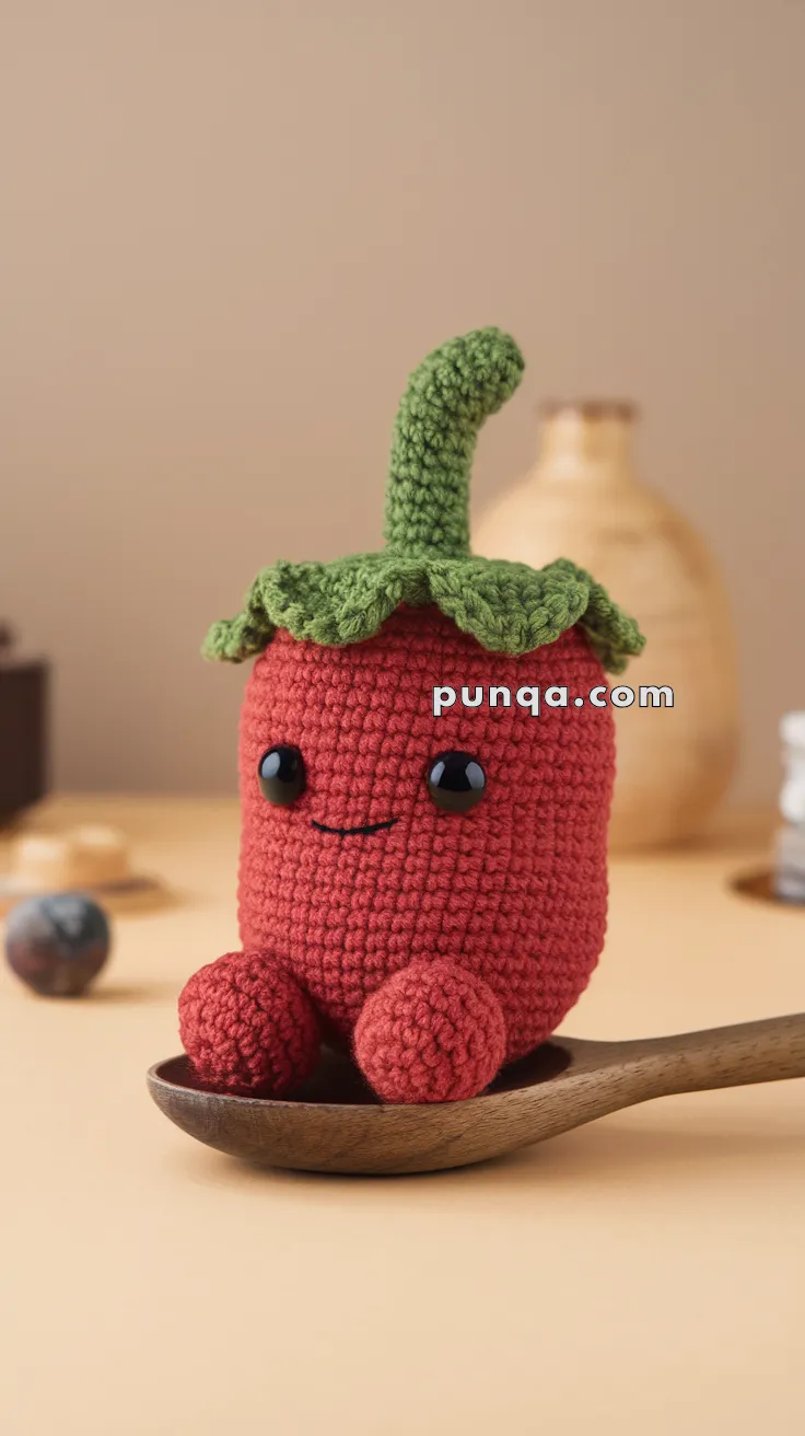 Amigurumi Chili Pepper – FREE Crochet Pattern