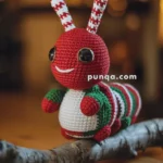 Amigurumi Christmas Candy Cane Caterpillar – FREE Crochet Pattern