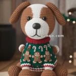 Amigurumi Christmas Gingerbread Dog – FREE Crochet Pattern
