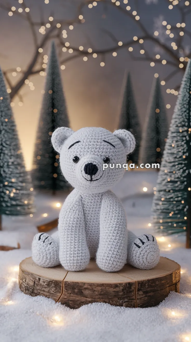 Amigurumi Christmas Polar Bear Cub – FREE Crochet Pattern