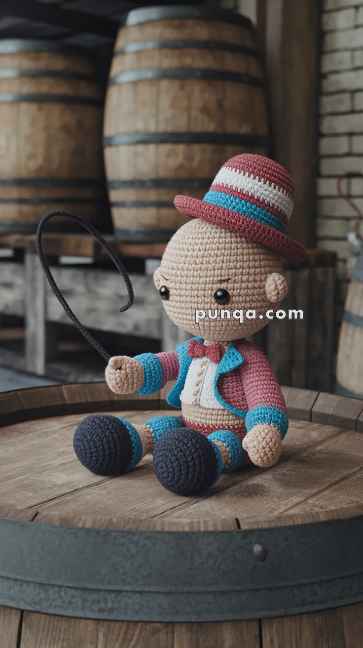 Realistic crochet image for Amigurumi Circus Doll - FREE Crochet Pattern