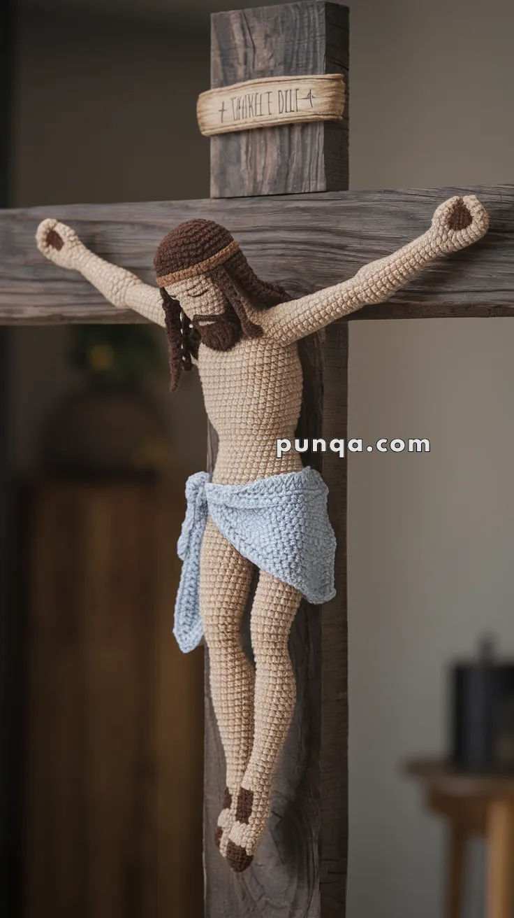 Realistic crochet image for Amigurumi Crucifixion Of Jesus - FREE Crochet Pattern