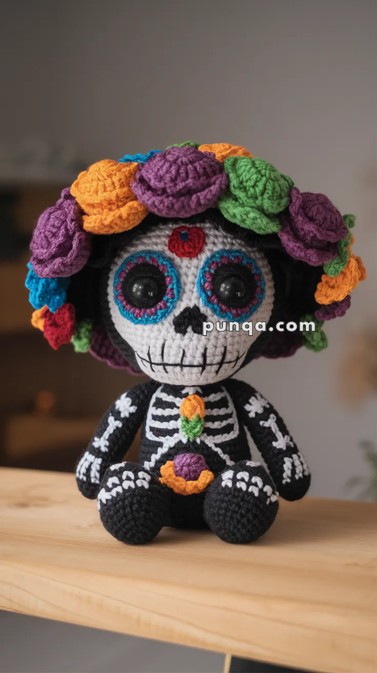 Amigurumi Día De Los Muertos Calavera – FREE Crochet Pattern