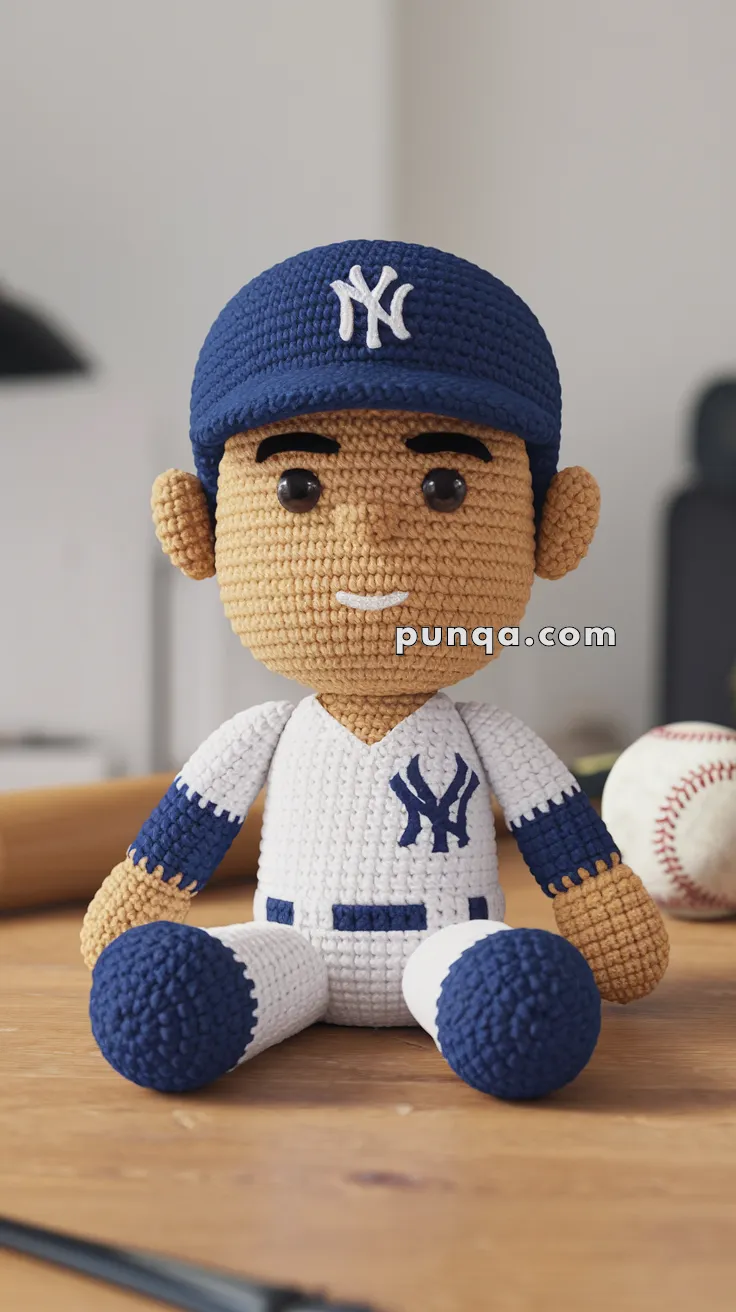 Amigurumi Derek Jeter – FREE Crochet Pattern
