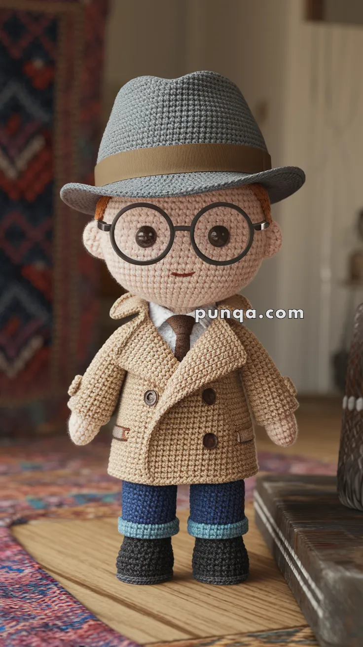 Amigurumi Detective Doll – FREE Crochet Pattern