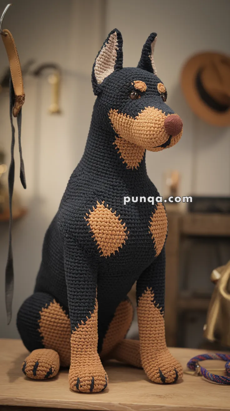 Amigurumi Doberman – FREE Crochet Pattern