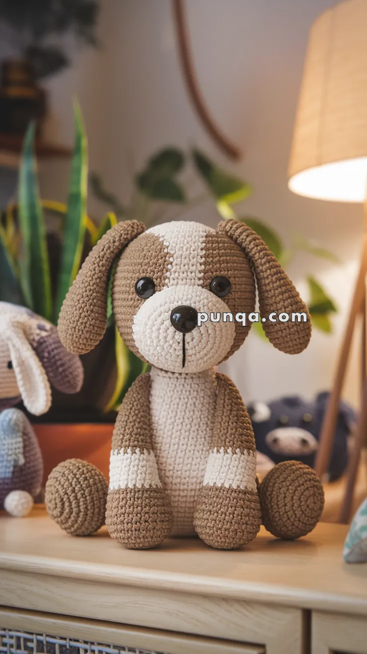 Amigurumi Dog Fridge Magnet – FREE Crochet Pattern