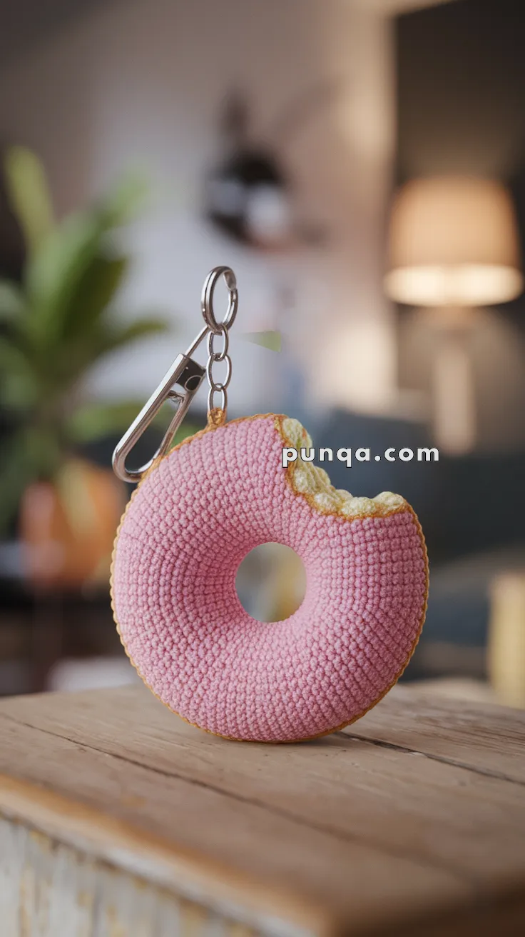 Amigurumi Donut Keychain – FREE Crochet Pattern