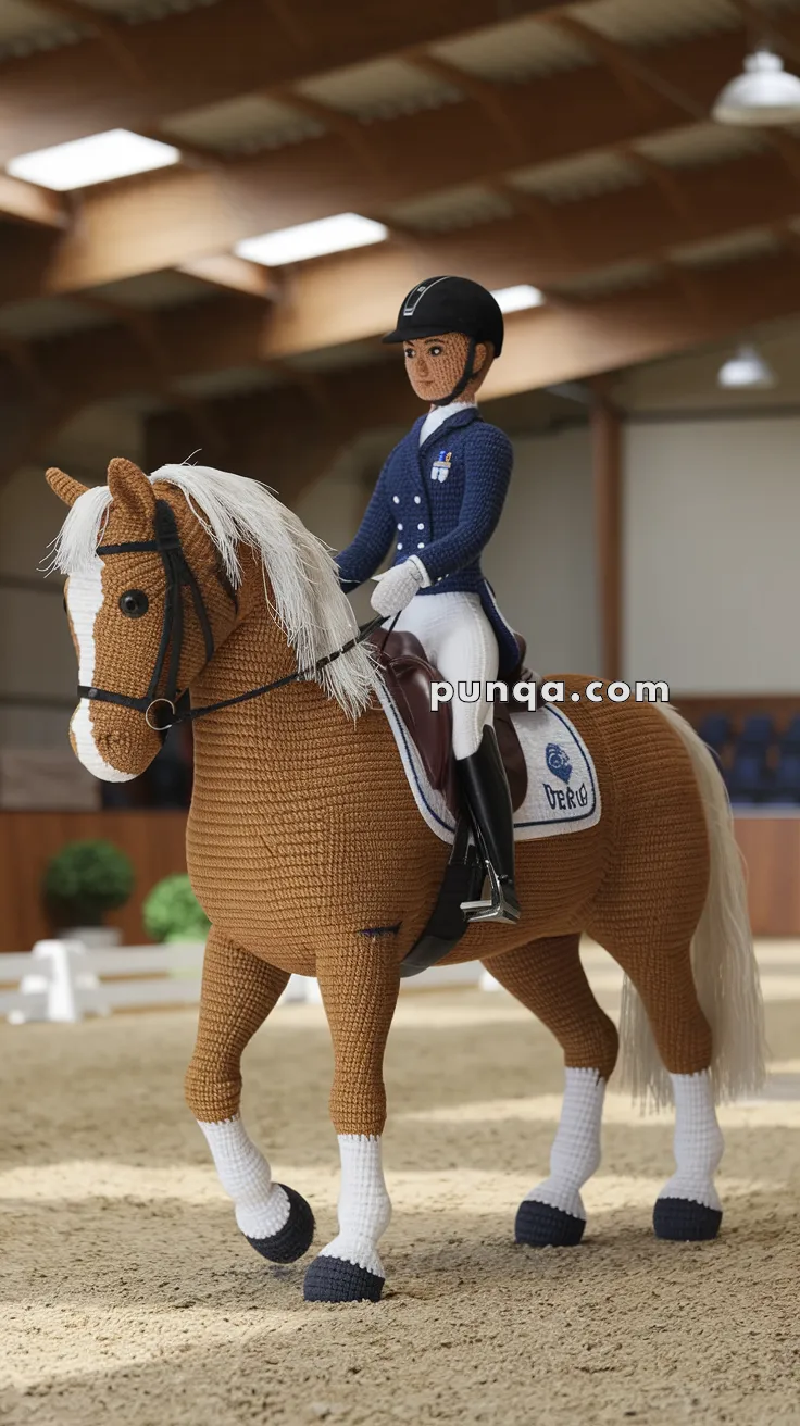 Amigurumi Dressage Rider – FREE Crochet Pattern