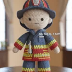 Amigurumi Firefighter Doll – FREE Crochet Pattern