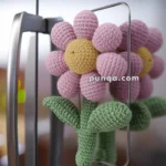 Amigurumi Flower Fridge Magnet – FREE Crochet Pattern