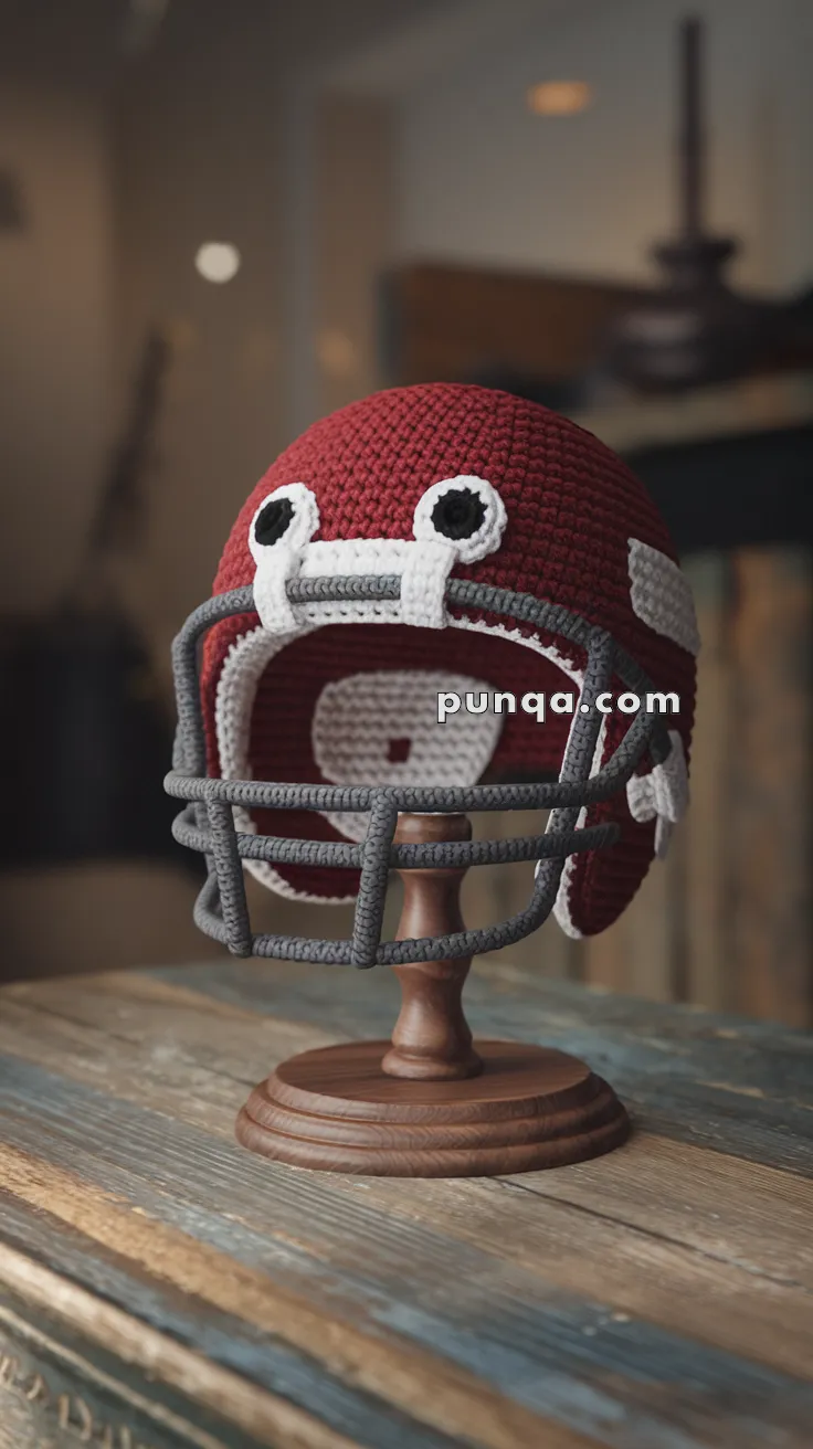Amigurumi Football Helmet – FREE Crochet Pattern