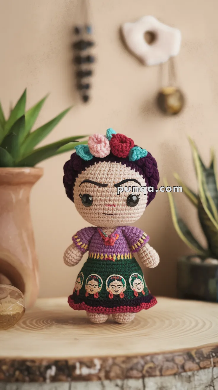 Amigurumi Frida Kahlo – FREE Crochet Pattern