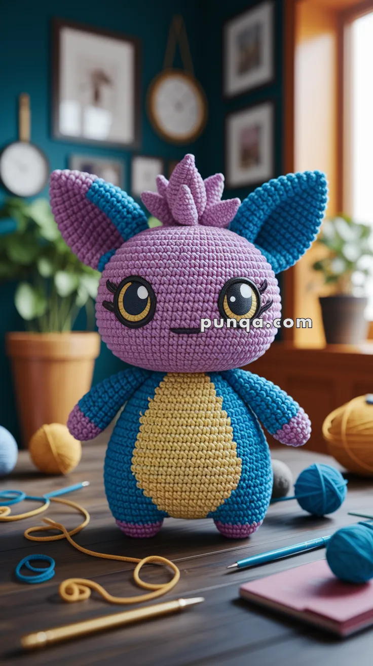 Amigurumi Gengar – FREE Crochet Pattern