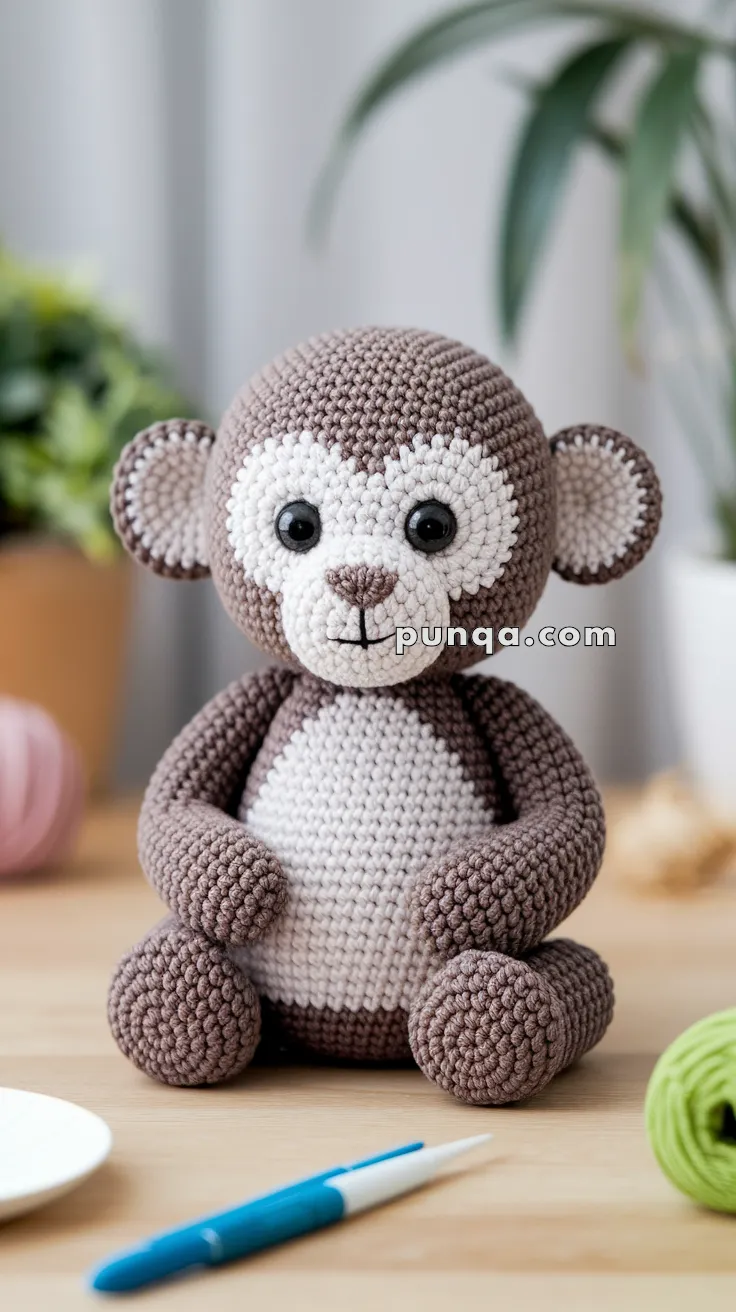 Amigurumi Gibbon Baby – FREE Crochet Pattern