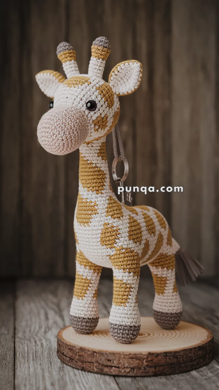 Amigurumi Giraffe Keychain – FREE Crochet Pattern