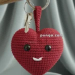 Amigurumi Heart Keychain – FREE Crochet Pattern