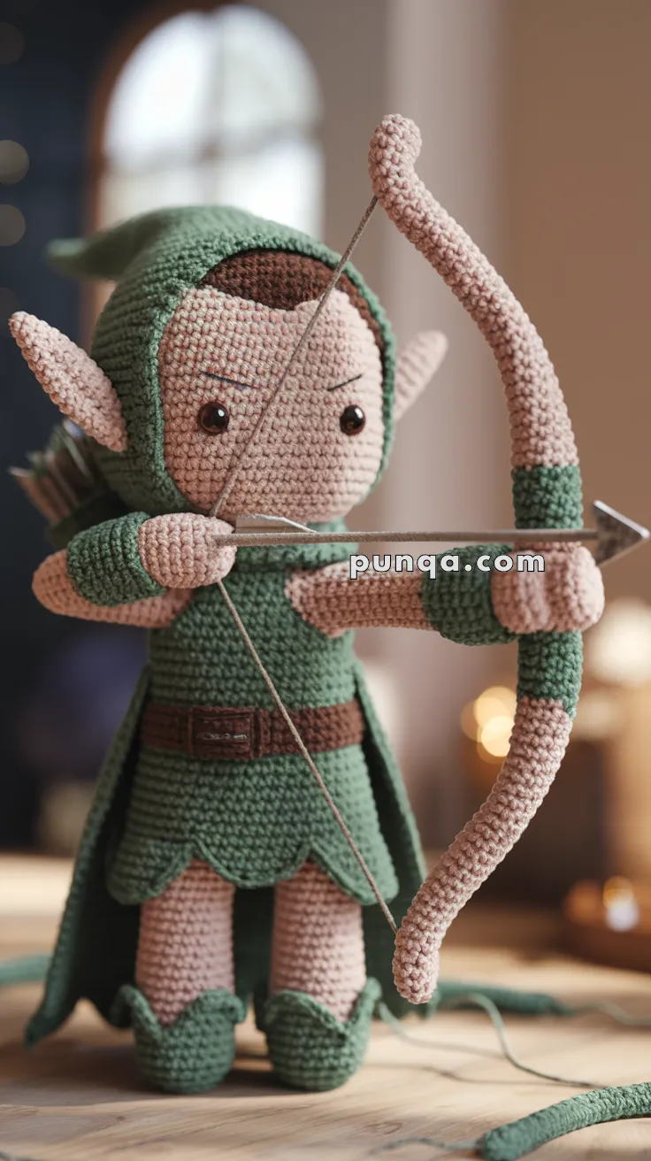Amigurumi High Elf Archer – FREE Crochet Pattern