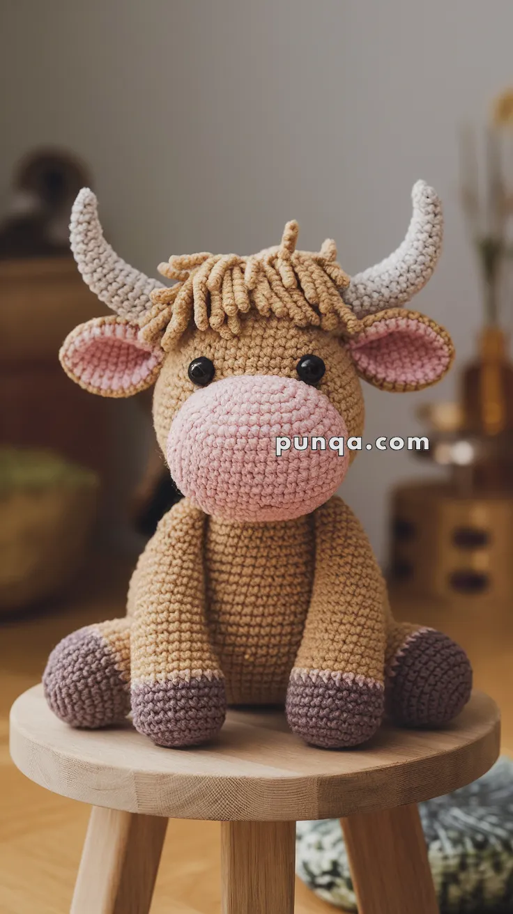 Amigurumi Highland Cow – FREE Crochet Pattern