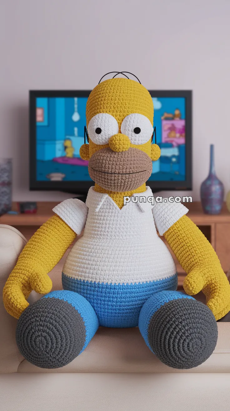 Amigurumi Homer Simpson – FREE Crochet Pattern