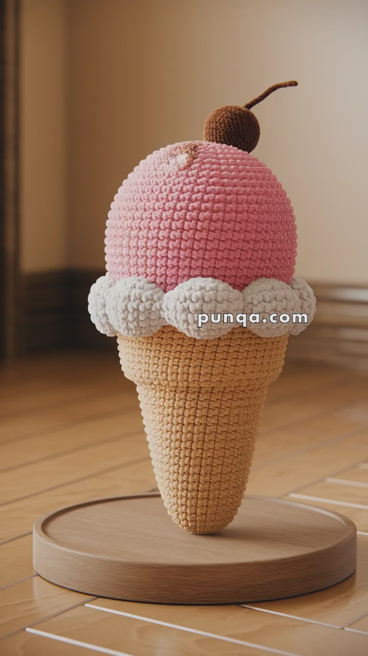 Amigurumi Ice Cream Cone – FREE Crochet Pattern