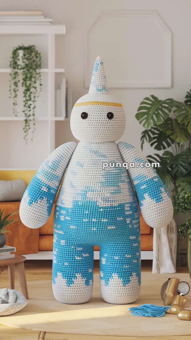 Realistic crochet image for Amigurumi Ice Giant - FREE Crochet Pattern