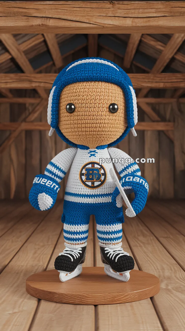 Amigurumi Ice Hockey Player – FREE Crochet Pattern