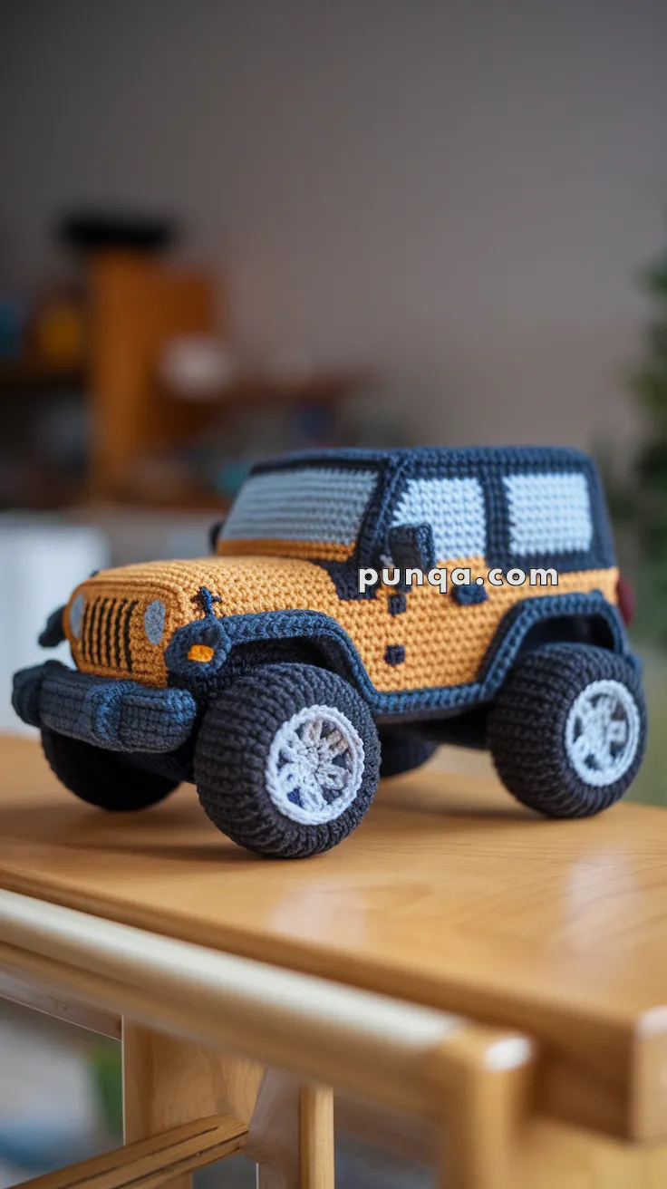 Amigurumi Jeep Wrangler – FREE Crochet Pattern