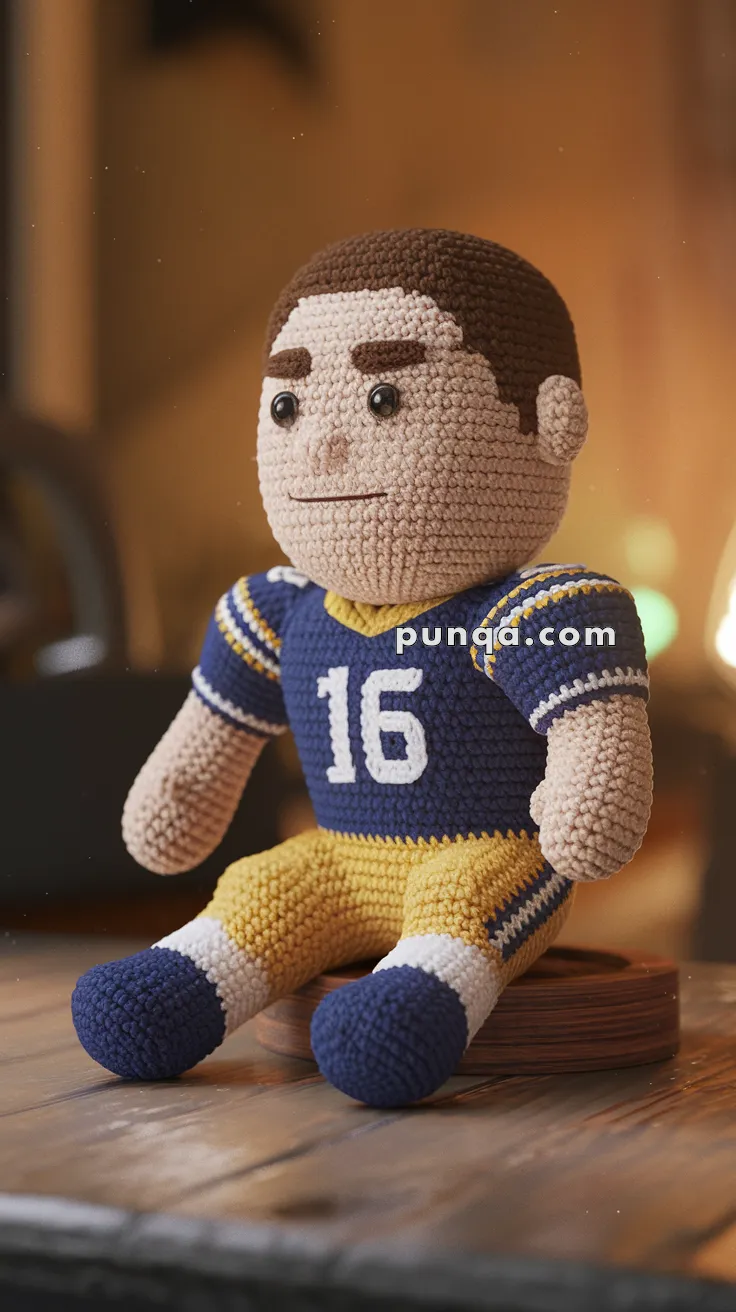Amigurumi Joe Montana – FREE Crochet Pattern