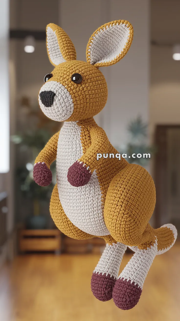 Amigurumi Jumping Kangaroo – FREE Crochet Pattern