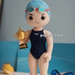Amigurumi Katie Ledecky – FREE Crochet Pattern