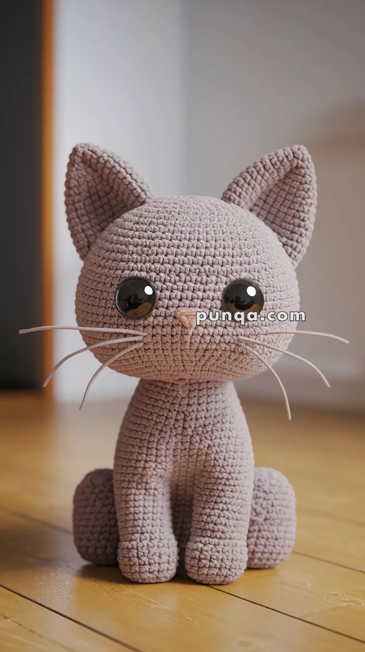 Amigurumi Kawaii Cat – FREE Crochet Pattern