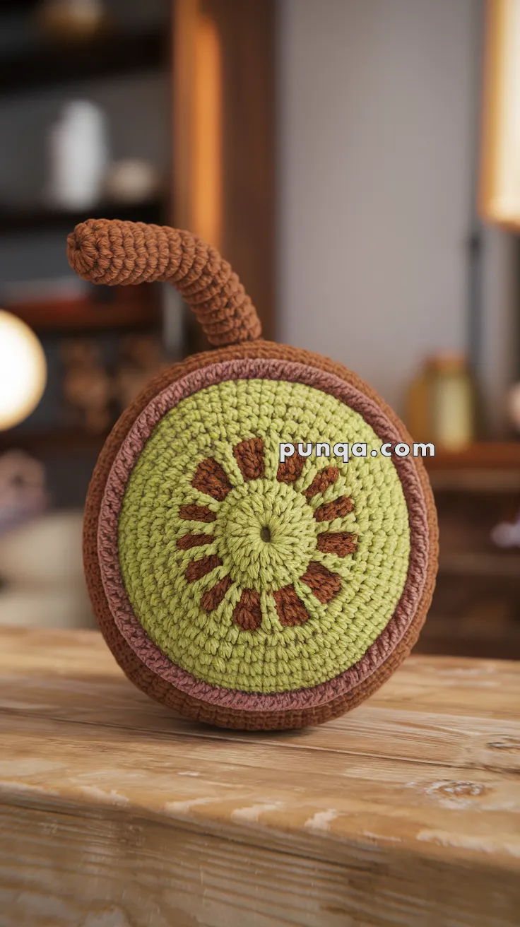 Amigurumi Kiwi Fridge Magnet – FREE Crochet Pattern