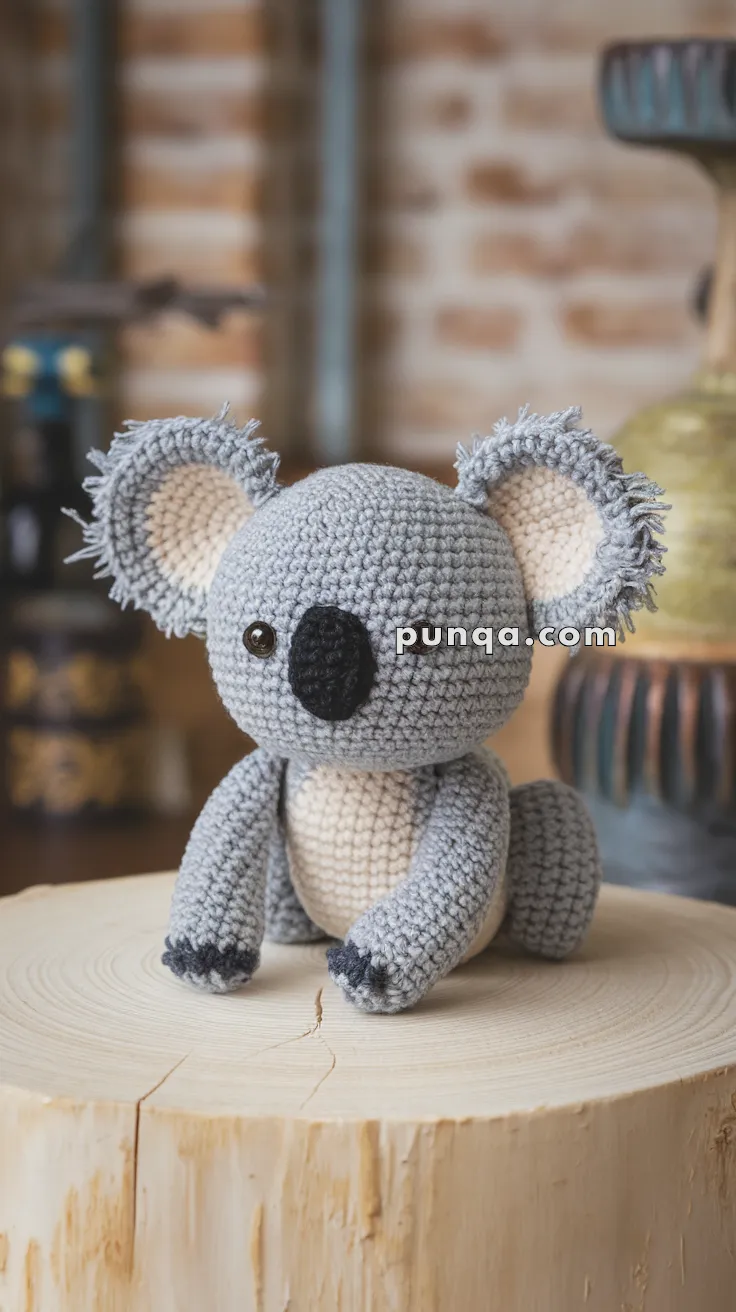 Amigurumi Koala Fridge Magnet – FREE Crochet Pattern
