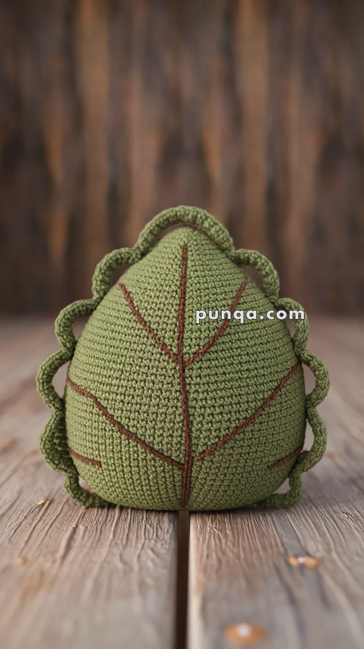 Amigurumi Leaf Pillow- FREE Crochet Pattern