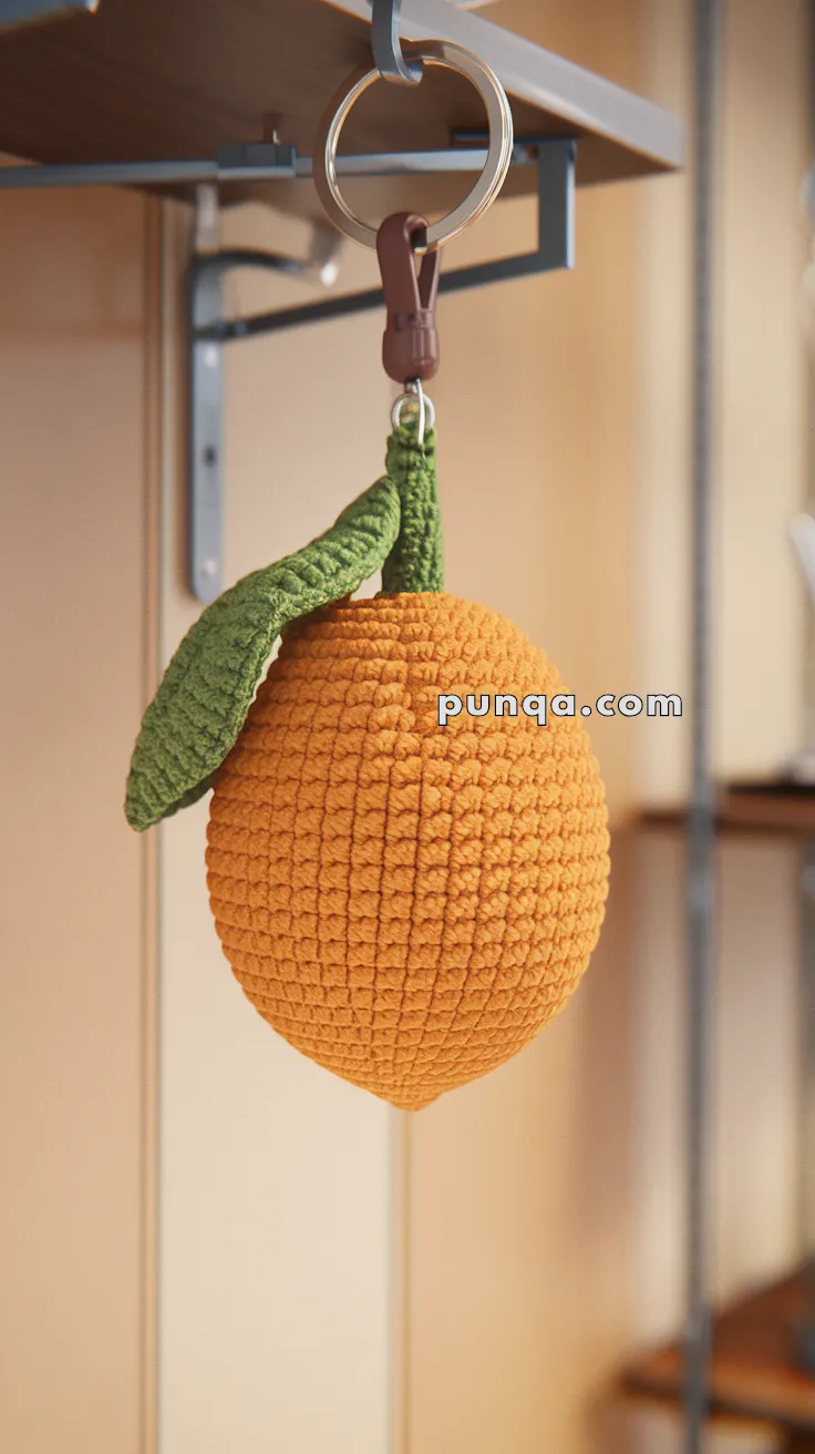 Amigurumi Lemon Keychain – FREE Crochet Pattern