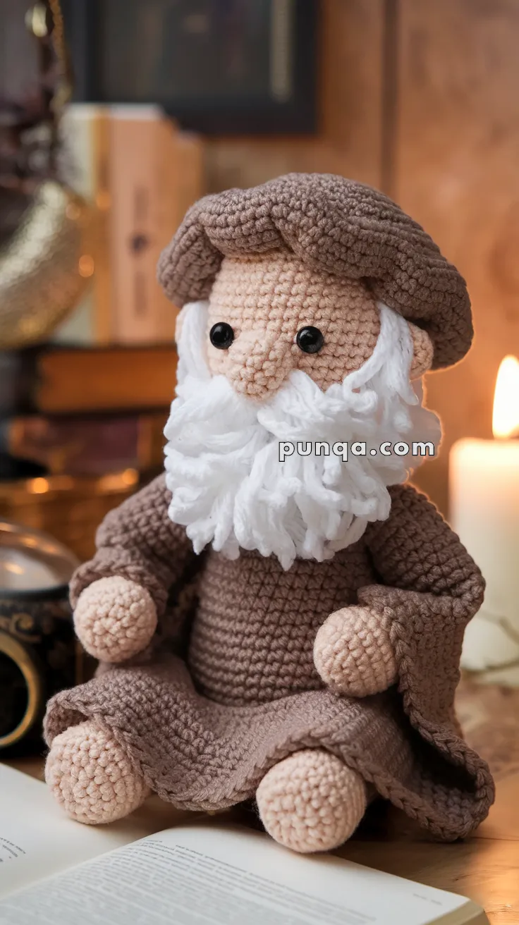 Amigurumi Leonardo Da Vinci – FREE Crochet Pattern
